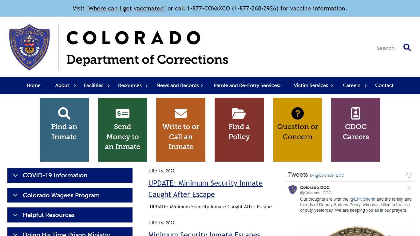 Colorado Department of Corrections